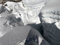 04D A Crevasse Between Crampon Point And The Fixed Ropes On The Island Peak Climb